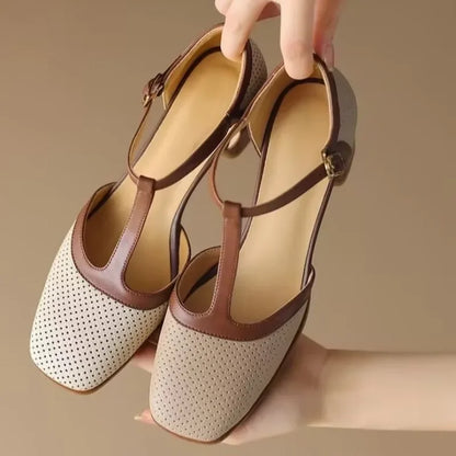 Elegant Flats for Women with T-Strap Style