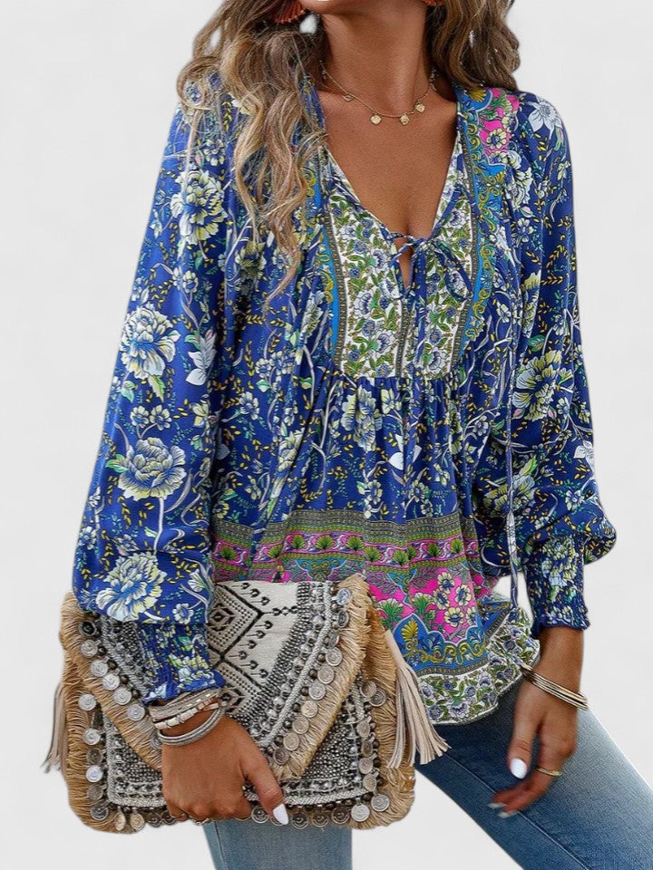 Effortless Floral Blouses for Women with Long Sleeve Style