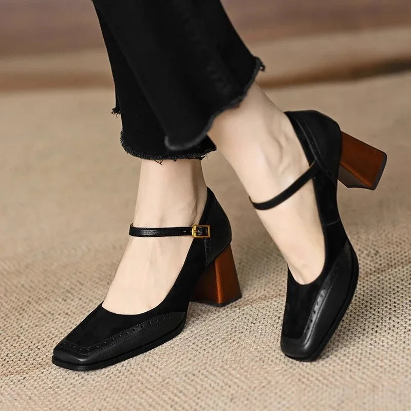 Elegant Wedding Shoes for Women with Buckle Strap Style