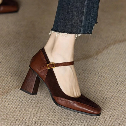 Elegant Wedding Shoes for Women with Buckle Strap Style