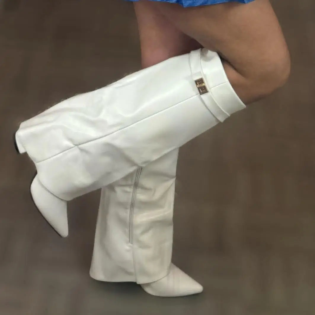 Elegant Thigh High Boots for Women with Buckle Style