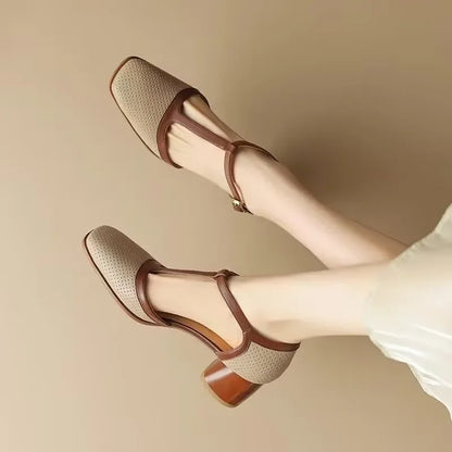 Elegant Flats for Women with T-Strap Style