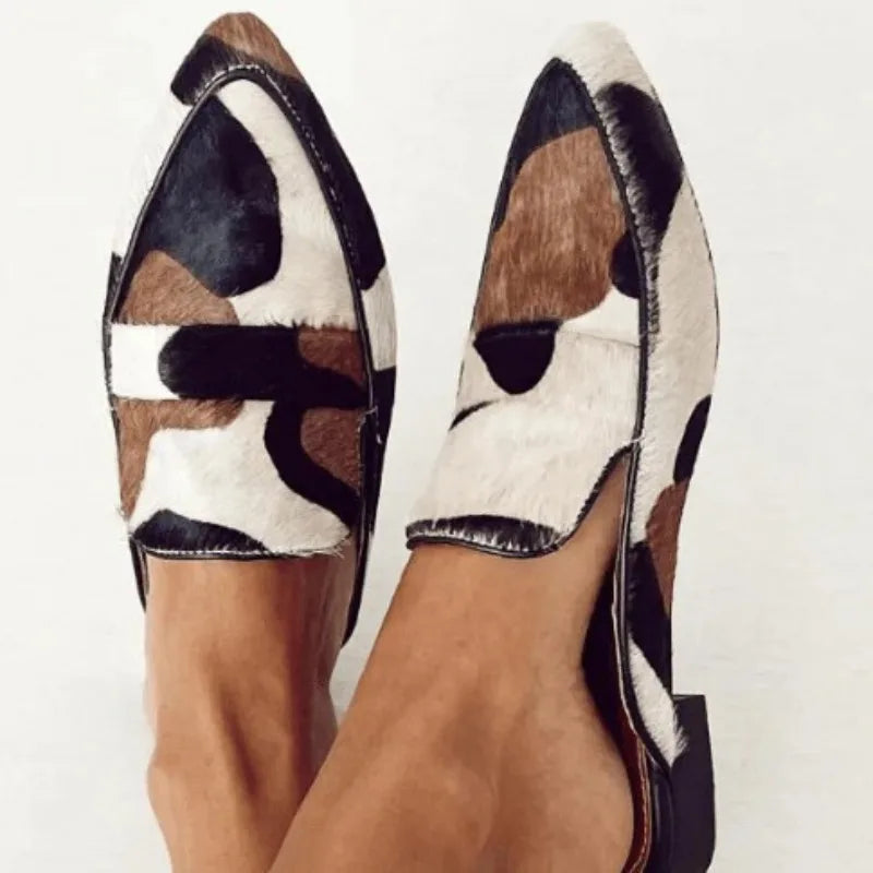 Stylish Animal Print Loafers for Women