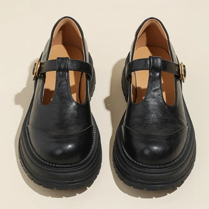 Comfortable Mary Jane Shoes for Women with Buckle Strap Style
