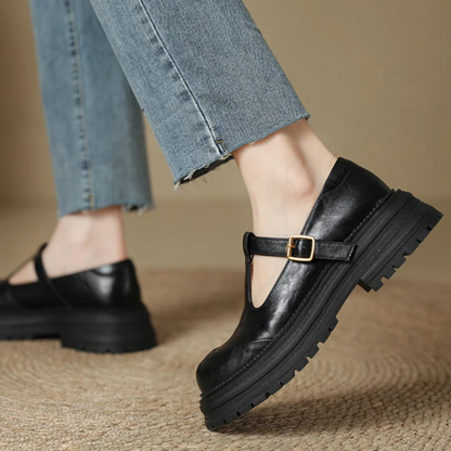 Comfortable Mary Jane Shoes for Women with Buckle Strap Style