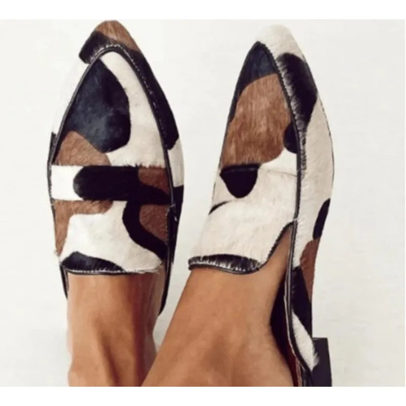 Stylish Animal Print Loafers for Women