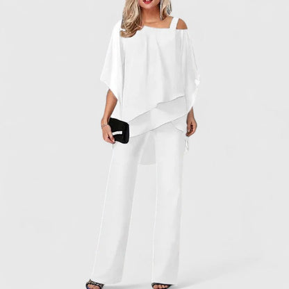 Layered Two Piece Pants Set