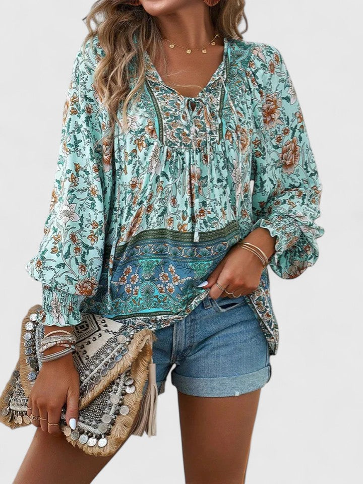 Effortless Floral Blouses for Women with Long Sleeve Style
