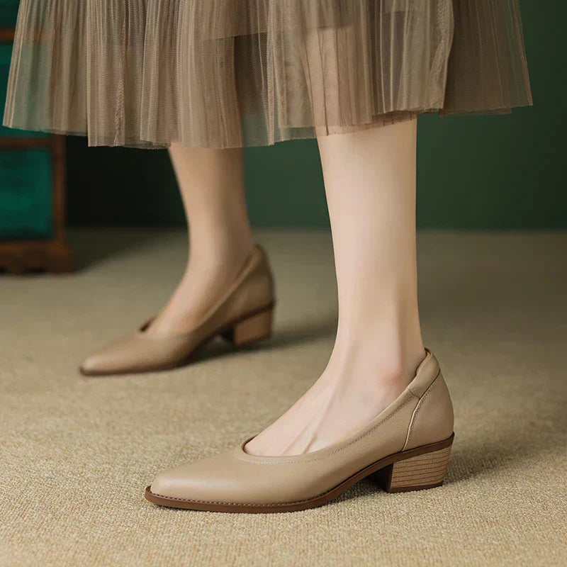 Elegant Wedding Shoes for Women with Block Heel Style