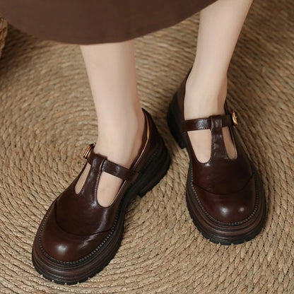 Comfortable Mary Jane Shoes for Women with Buckle Strap Style