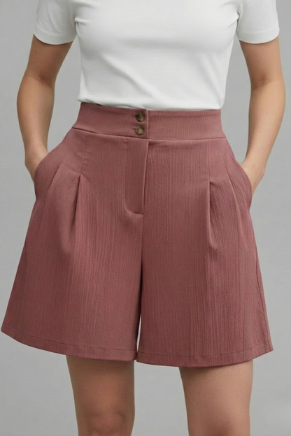Elegant Shorts for Women with High Waist Style