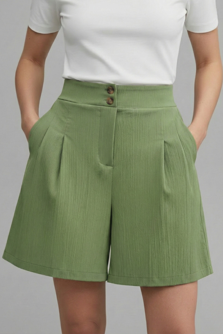 Elegant Shorts for Women with High Waist Style