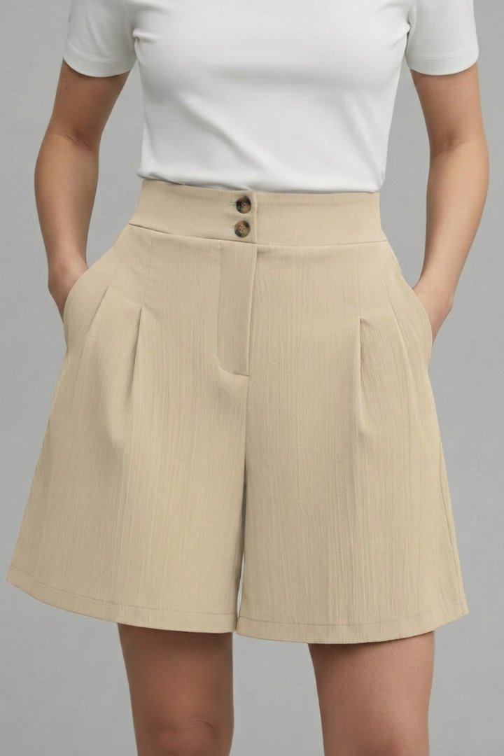 Elegant Shorts for Women with High Waist Style