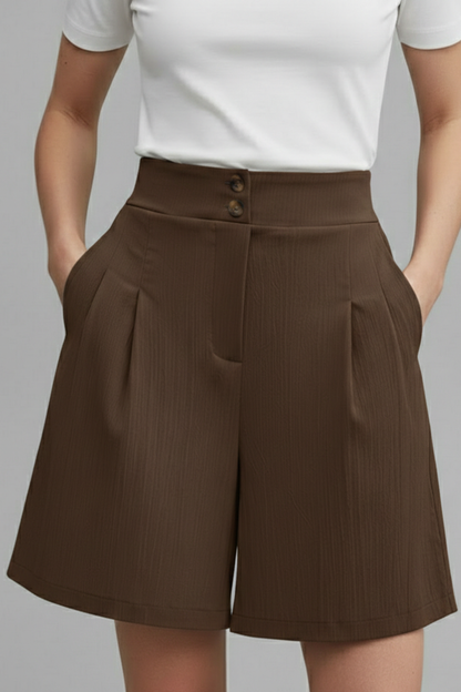 Elegant Shorts for Women with High Waist Style