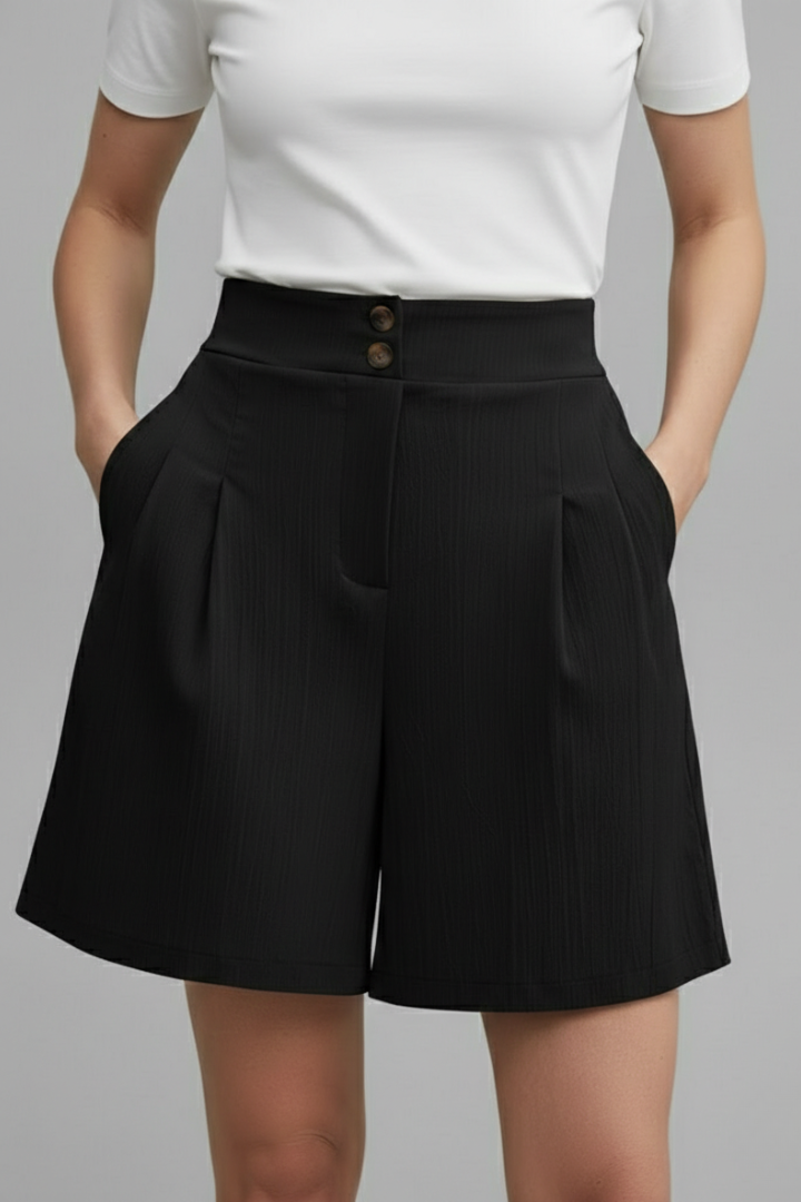Elegant Shorts for Women with High Waist Style