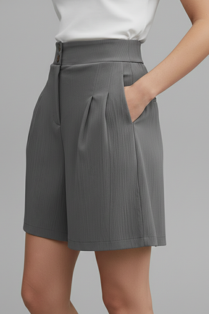 Elegant Shorts for Women with High Waist Style