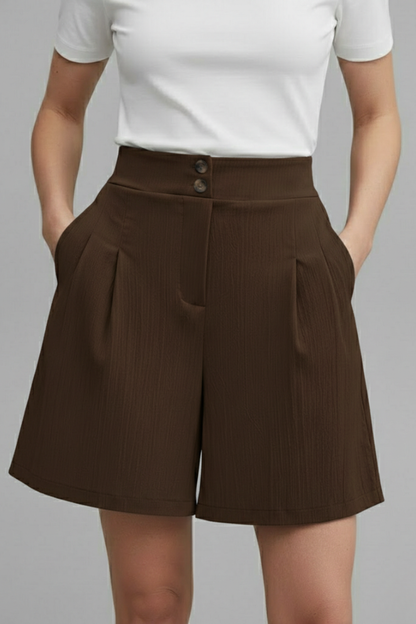 Elegant Shorts for Women with High Waist Style