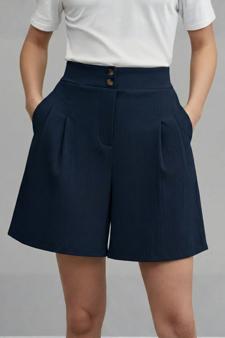 Elegant Shorts for Women with High Waist Style