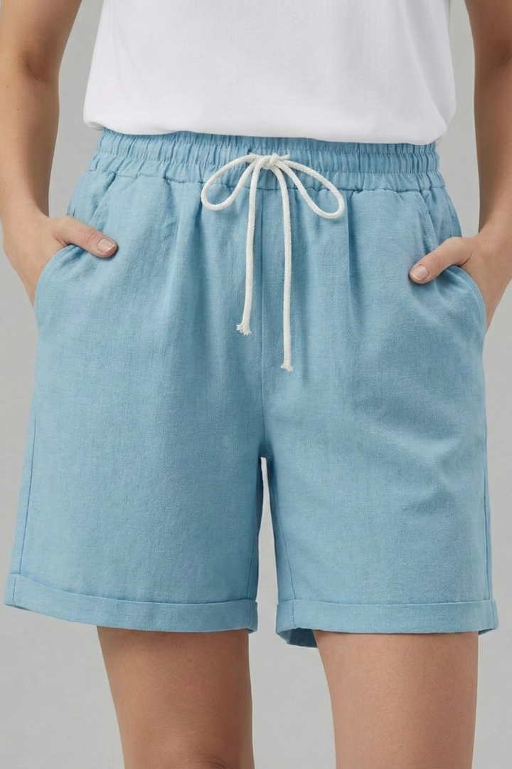 Comfortable Shorts for Women with Elastic Drawstring Style