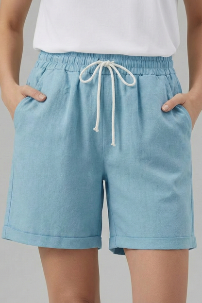 Comfortable Shorts for Women with Elastic Drawstring Style