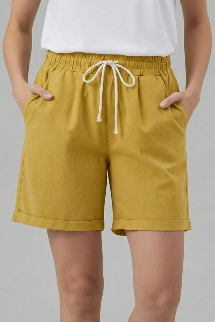 Comfortable Shorts for Women with Elastic Drawstring Style