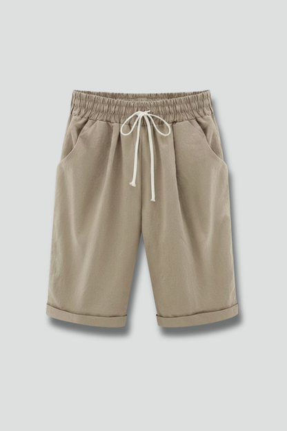 Comfortable Shorts for Women with Elastic Drawstring Style