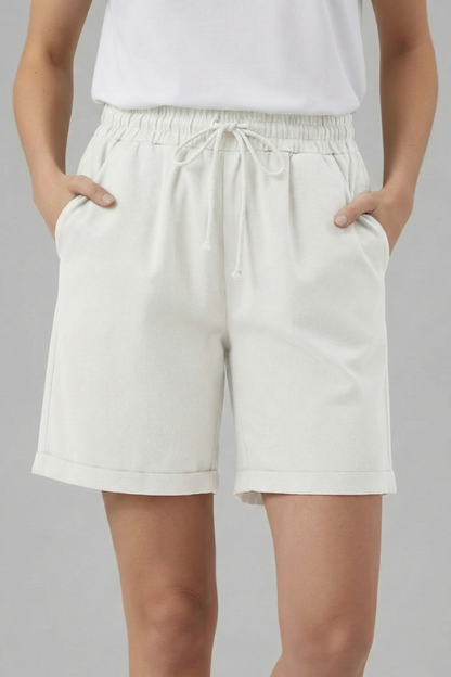 Comfortable Shorts for Women with Elastic Drawstring Style