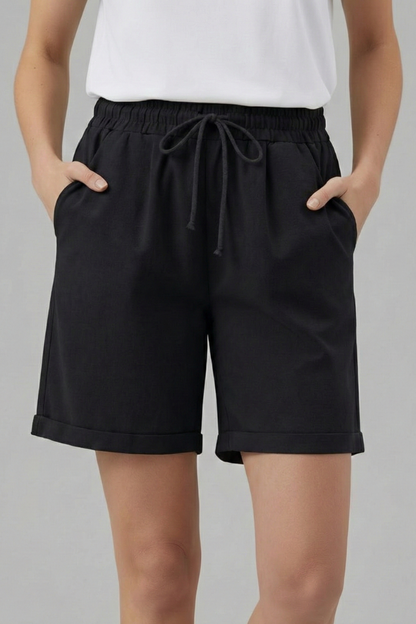 Comfortable Shorts for Women with Elastic Drawstring Style