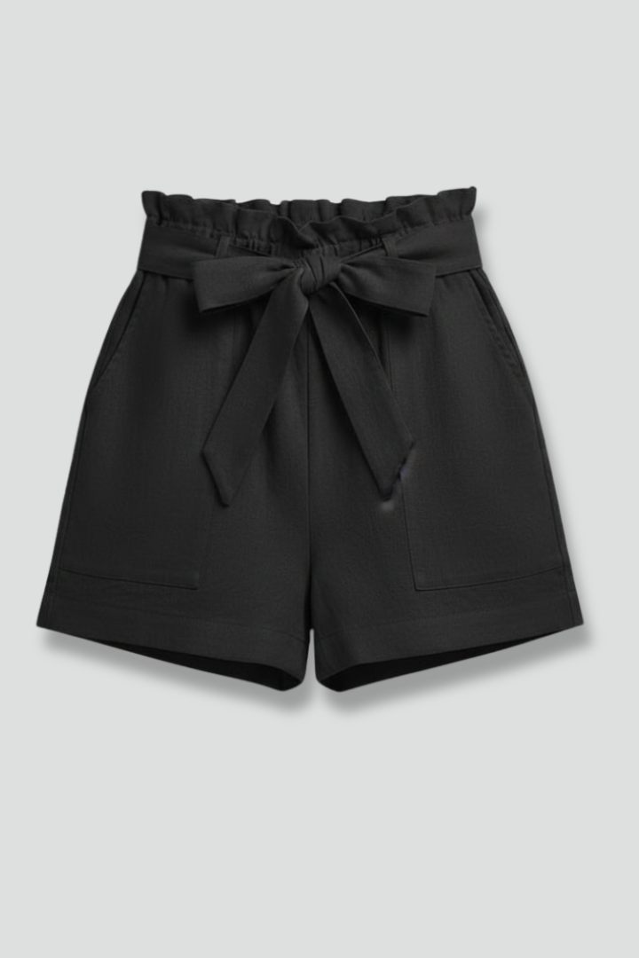 Effortless Linen Shorts for Women with High Waist Style