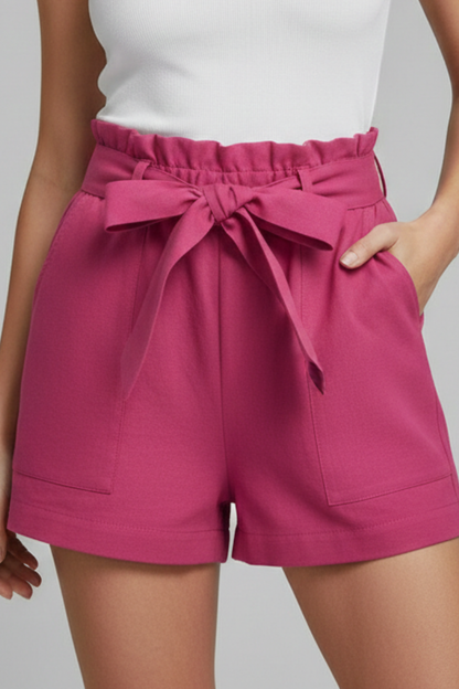 Effortless Linen Shorts for Women with High Waist Style