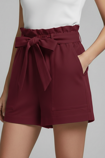 Effortless Linen Shorts for Women with High Waist Style