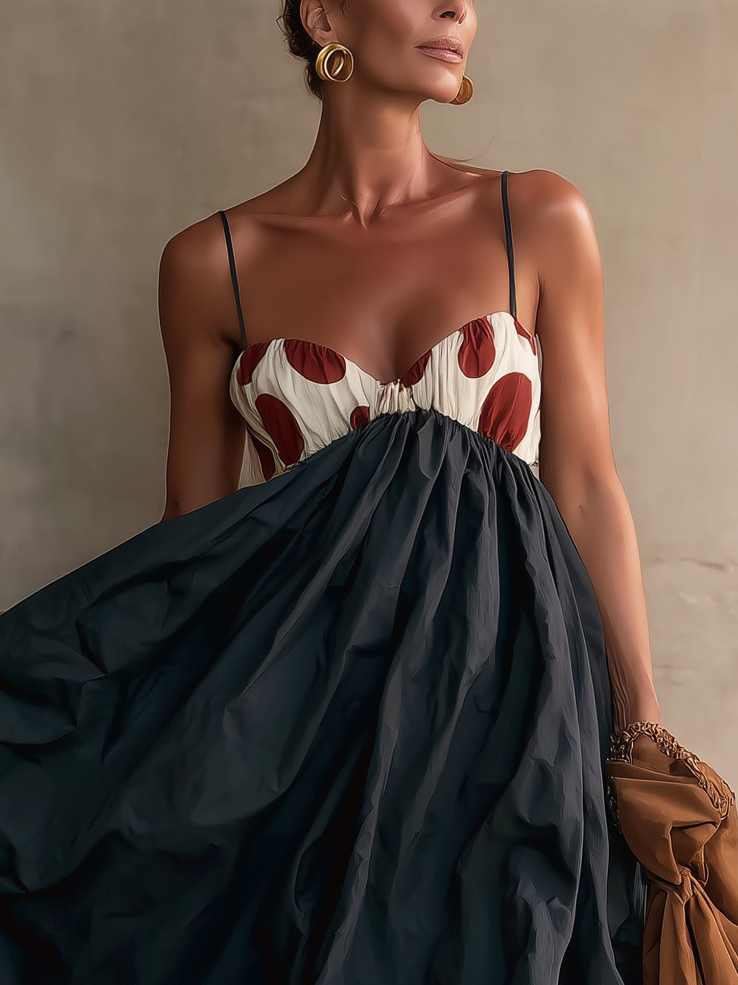 Black Strapless Cocktail Mini Dress with Floral Bodice