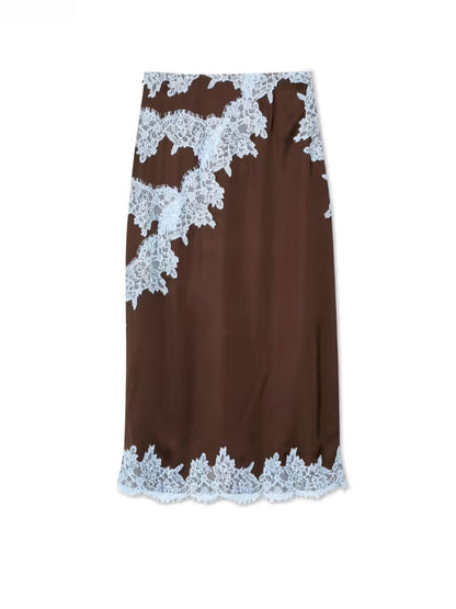 Elegant Brown Maxi Dress for Women with V Neck Halter Style