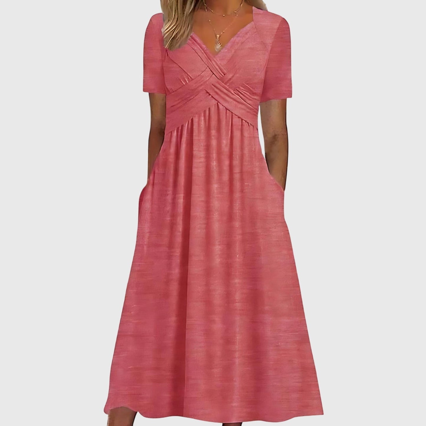 Comfortable Maxi Dress for Women with V Neck Style