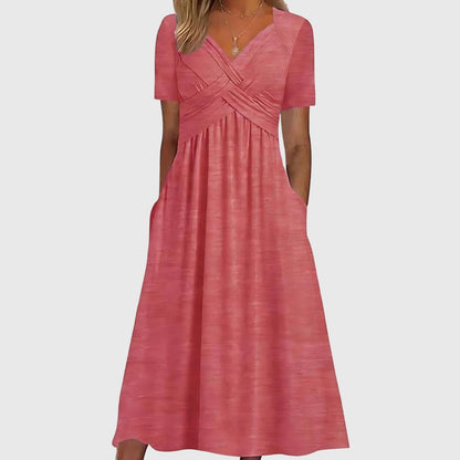 Comfortable Maxi Dress for Women with V Neck Style