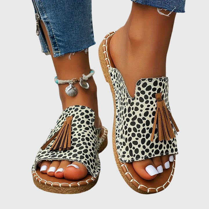 Comfortable Orthopedic Sandals for Women with Ethnic Print Style