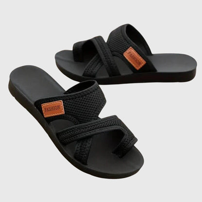 Comfortable Sandals for Women with Mesh Strap Platform Slip On Style