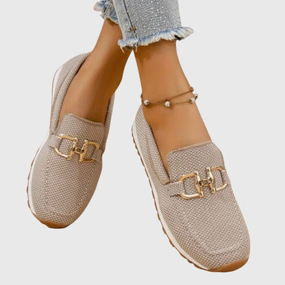 Comfortable Loafers for Women with Buckle Detail Style