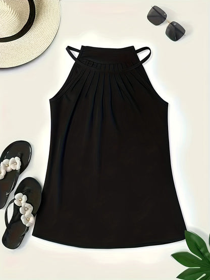 Stylish Halter Blouses for Women with Ruched Collar Style
