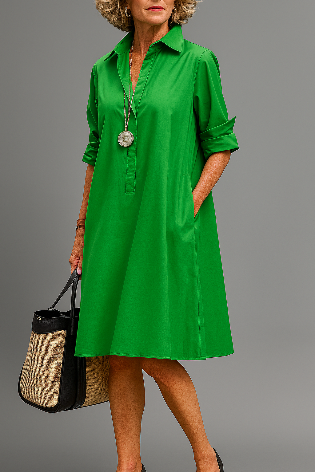 Elegant Green Dress for Women