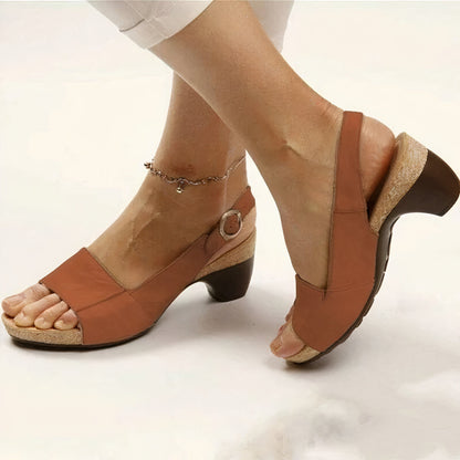 Comfortable Wedge Sandals for Women with Slingback Strap Style