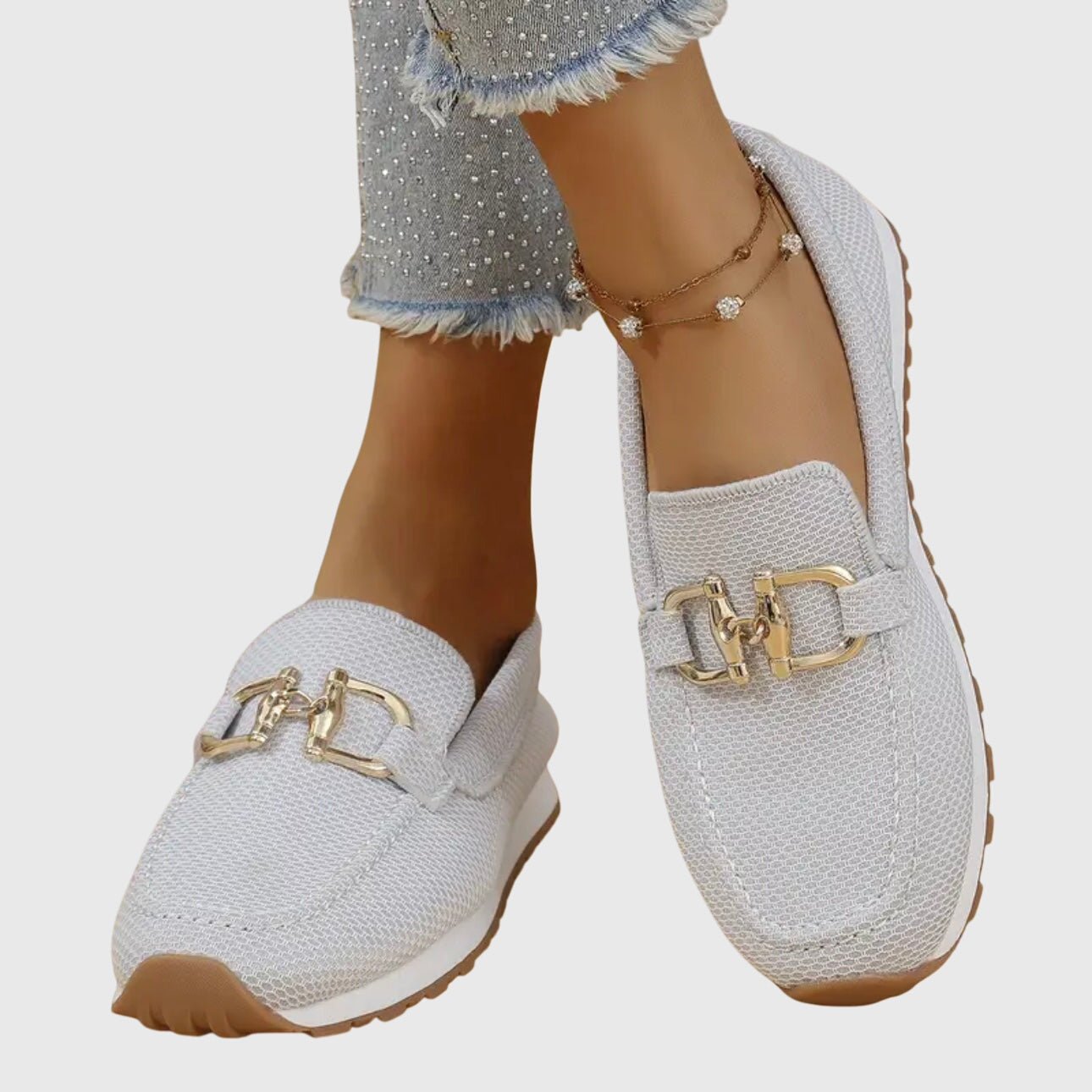 Comfortable Orthopedic Loafers for Women with Mesh Knit Style