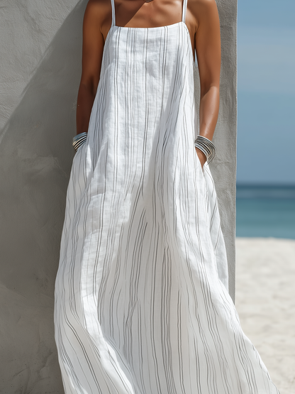 Effortless White Dresses for Women with Spaghetti Strap Style