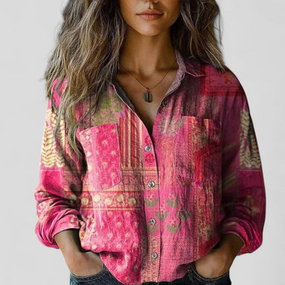 Effortless Floral Jacket for Women with Zip Front Style