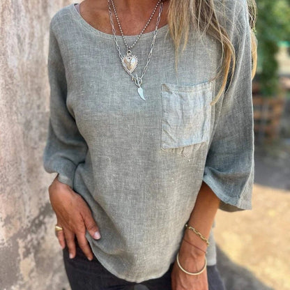 Comfortable Tunic Blouses for Women with Round Neck Style
