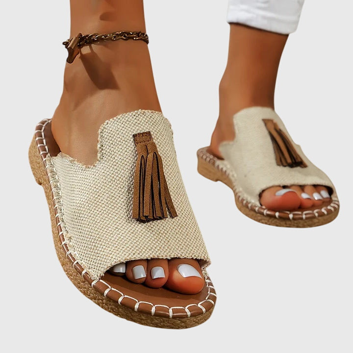 Comfortable Sandals for Women with Tassel Strap Style
