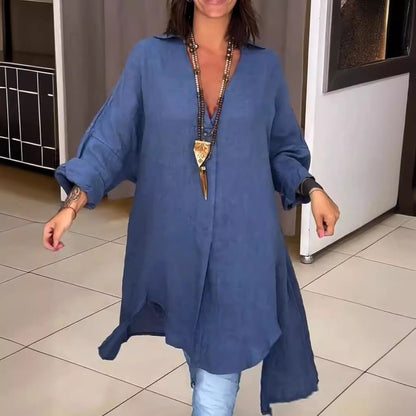 Effortless Tunic Blouses for Women with V Neck Style