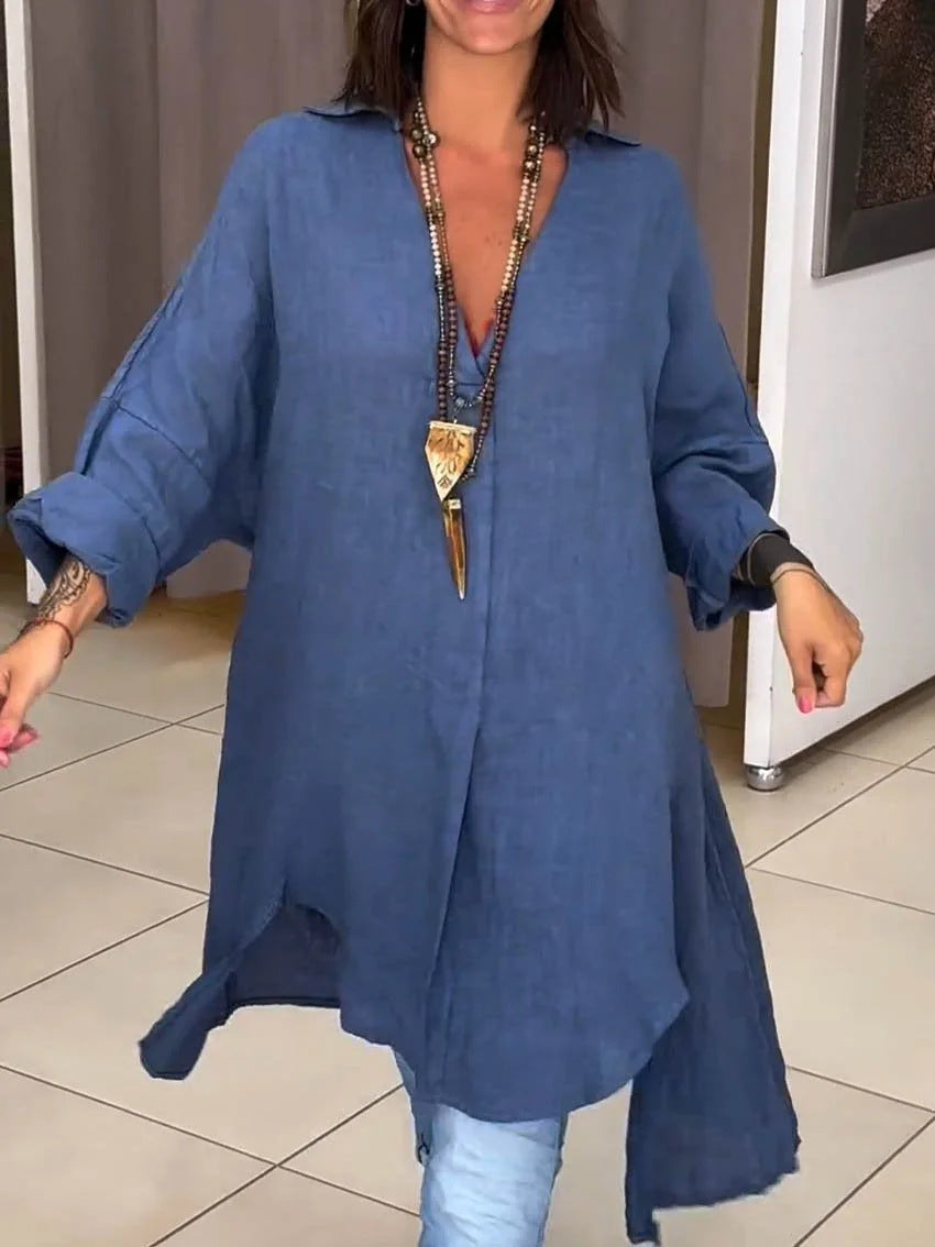 Effortless Tunic Blouses for Women with V Neck Style