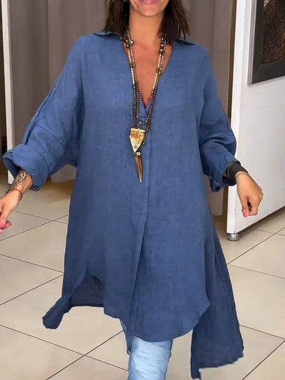 Effortless Tunic Blouses for Women with V Neck Style