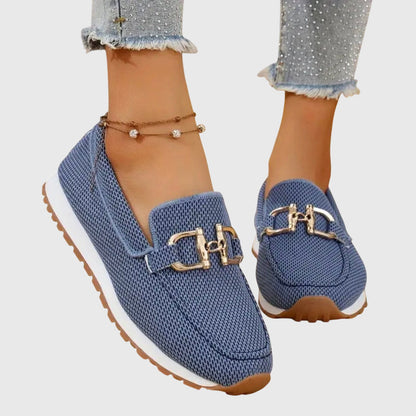 Comfortable Loafers for Women with Buckle Detail Style